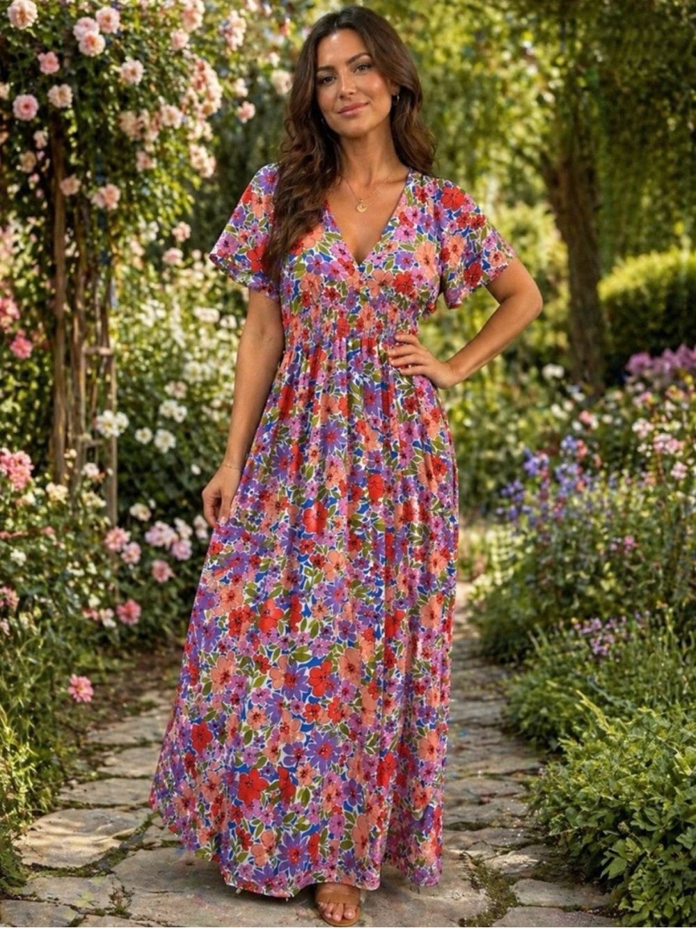 Abel The Label for Anthropologie Floral Dress - US M